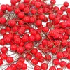 Decorative Flowers 50-300Pcs Pearl Stamens Artificial Flower Small Berries Cherry For Wedding Party Gift Box Christmas DIY Wreath Home