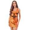 Robes décontractées Femmes mesdames Sparkling Sequin Sans manches Dress Clubbing Rave Party Halloween Carnaval Role Play Performance Costumes