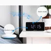 Wall Clocks Vibration Speaker Table Alarm Clock Bed Shaker Deaf USB Charger Large