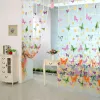 1 Piece 200cm X 100cm Butterfly Yarn Tulle Curtain Butterfly Print Window Screening Brand New Beautiful Screen Curtain