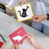 1set 13pcs Flower Cat Cutting matrizes para scrapbook diy Metal Kitty Die Cuts Modelo