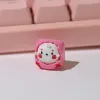 Tillbehör Handgjorda hartsnyckel för Cherry MX Switch Gamer Mechanical Keyboard KeyCaps Diy Artisan Esc Kawaii Söta rosa kycklingknappar