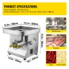 Smerigliatrice per carne elettrica vevor 250 kg/h 300 kg/h per robot da cucina commerciale Filler elicottero di manzo di manzo pesante Mincer