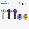 wanyifa 티탄 볼트 M6x20mm 테이퍼링 볼 코니칼 헤드 나사 6pcs