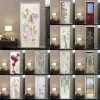 Couvre de porte Autocollant Verre auto-adhésif Fleur de porte 3d Points Posters DIY Taille personnalisée mur SSTICHER SOI