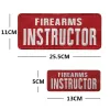 Instructeurs d'armes à feu brodés Patches Tactical Military Emblem Appliquée pour vestige de sacs à dos Badges de brassard uniformes