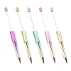 Y1ub 5Pieces Diy Beadable Ballpoint Funny Writing Pen Ballpoint Pen For Boy Girl Kid Class Reward Birthday Party Gunst