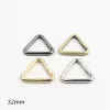 1PCS Metal Spring Gate Triangle Openable Keyring Cuir Craft Sac Courteille Boucle de boucle