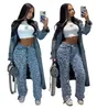 Mujeres Jeans vintage de mujeres Sexy Y2K Streetwear Casual Tassel Fringe STRING Pantalones de mezclilla