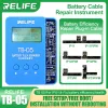 RELIE TB-05 Instrumento de reparo da bateria para IP8 ~ 14/pro/plus/pro max Dados de bateria LEITURA ESCRITA BATERAGEM ERRO DE AVISO DE AVISO Correção