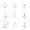 Pendant Necklaces Pendants Jewelry Diamond Peach Heart Mothers Day Gift Family Daughter Sister Crystal Necklace Drop Delivery 2021 Otczi