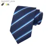 Neck Ties Tie Mens Navy Stripe Dress Business Groom Shirt Work Interview Professional TieQ