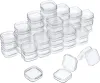 Mini caixas de armazenamento de plástico quadrado transparente Brincos caixas de jóias embalagem armazenamento de caixa quadrada pequena caixa de jóias diy