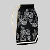 Мужские шорты 2022 года Harajuku Street Clothing Shorts Mens Bandana Pattern Summer Fashion Short