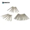 30pcs 2.35mm Shank Diamond Burs Dremel Rotary Tool Sintered Abrasive Grinding Head Hand Drill Accessories Grinding Needles
