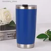 Mugs 20oz Powder Coated Tumbler Car Coffee Mu StainlessSteel Outdoor Portable Cup Double Wall Travel Mu Vacuum Insulated247c L49