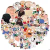 키즈 장난감 스티커 100 PCS 재미있는 가족 TV 시리즈 코미디 만화 DIY LAGE LAGE LAPTOP 스케이트 보드 드롭 배달 장난감을위한 Peter Griffin ITI GI DHAGF