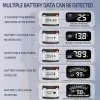 DM 12V 24V Auto -batterijtester LCD Oranje analyser Charger Diagnostisch gereedschap Gel AGM Wet Ca SLA Batterie CCA IR SOH -meting