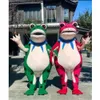 Maskottchen Kostüme Maskottchen Kostüme Schaum süße lustige Frosch Cartoon Plüsch Weihnachtskleid Halloween Maskottchen Kostüm Sjth