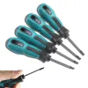 T6-T10 Torx Screwdriver Magnetic Anti-slip Handle Hand Repaire Tools 5.3Inch Hex Screwdriver Flat Head Anti-slip Handle