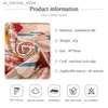 Scarves 2022 Silk Scarf Luxury Vintage Print Headband Women Stole Square Neckerchief Large Hair Hand Female Head Wrap Lady Bandana240409