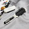 1Pc Foldable Hair Brush With Mirror Mini Massage Comb Head Anti-Static Portable Travel Massager