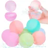 10 Pcs Reusable Water Balloons for Kids Adults Outdoor Activities Kids Pool Beach Bath Toys Water Bomb for Summer Games 240329