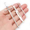 10pcs/Los Antique Silberschwert Schwert Klinge Charms Pedants DIY -Schmuckzubehör für Halskettenhandwerksergebnisse machen
