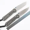 Ck high -end pocket vouwmes D2 stenen wasblader tc4 titanium legering handgreep kogellager buiten EDC map messen met originele doos 21e verjaardag