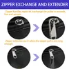 10 / 5pcs Universal Zipper Puller Kits de réparation de têtes de fermeture à glissière en métal détachable pour les vêtements de couture artisanat de curseur à glissière
