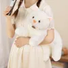 Kawaii chat blanc peluche jouet moel animal en peluche chaton de vif du monde réaliste