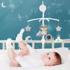 Baby Crib Mobiles Rattles Music Educational Toys Bed Bell Carousel For Cots Spädbarn 012 månader Borns gåvor 240409