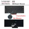 Tastaturen US -Laptop -Tastatur für Lenovo ThinkPad E40 E50 E420 E420S E320 E325 E425 S420 E520 E525 E520S Notebook Englische Tastatur