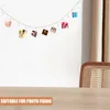 Frames 2pcs Wooden Beads String Po Clips Wall Picture Display Clip Hanging Decor