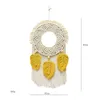 Gobelin Nordic Tassel pióra tkane gobelin boho kreatywne macrame WALL WAKINGS BOHEMIAN PIECY