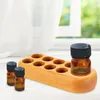 Lagringsflaskor Essential Oil Display Holder Tabletop Parfym 9 Slots Fragrance Container för Holiday Housewarming Christmas Year Festivals