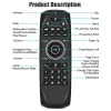 Box G7V G7R Pro Russian English Clavier Backlit 2.4G Remote sans fil avec souris Air Gyroscope vocal pour Smart TV Box 2022