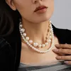 Choker Niche Design Imitation Pearl Necklace For Women Personalized Women's Neck Chain Clavicle Jewelry Wholesale Direct Sales