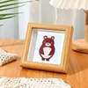 Frames 4inch Mini Square Frame Oil Painting Stick Mounting Picture DIY Table Decoration