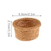 1 pc 1:12 House Bambola Miniatura Cesto di stoccaggio Verdure Food Basket Basket Model decorazioni per la casa Accessori per bambole giocattolo