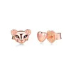 Stud -oorbellen Fashion Lion Princess Heart Earring 2024 Trend voor vrouwen Rose Gold Sterling Silver Girls Jewelry