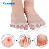 Pexmen 2Pcs Gel Toe Separator Toes Protector to Correct Bunions and Restore Toes to Their Original Shape for Women and Men