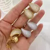 Серьги для глины 5PAIRS 2024 Роскошные полные цирконы