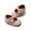 First Walkers Meckior 2024 Baby Girls Shoes Bowknot Party Dress Walker Anti-slip Non-slip Rubber Sole Infants Girl Crib