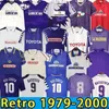 Fiiorentina Soccer Retro Jerseys Batistuta Rui Costa Camisa de futebol Camisas de Futebol Vintage Classic 84 85 89 90 91 92 93 94 95