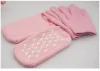 2 Set herbruikbare spa -gel sokken handschoenen handschoenen hydraterende whitening exfoliërende fluwelen gladde schoonheid handvoetverzorging siliconen sokken