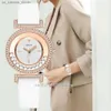 Bilek saatleri zarif minimalist kadınlar es 2023 yeni basit elmas kadran tasarım bayanlar deri bilek gündelik hediyeler saati için saat 240409