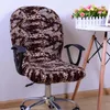 Krzesło obejmują elastyczne rozciąganie kwiatowy druk biurowy pokrywa ramię komputer obrotowy obrotowy obrót siedziska