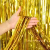 Party Decoration Metallic Foil Tinsel Fringe Curtain Birthday Wedding Bachelorette Adult Anniversary POGRAPHY BACKDROP - 2PA