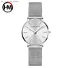 Wallwatches Hannah Martin Brand Luxury Quartz Life Women Women Women Women Classic Simple Design Regalos Relogs240409